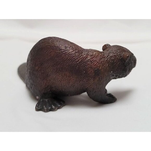 Schleich 2012 Brown Resin Beaver Figurine Toy #14693 Retired - Picture 4 of 7